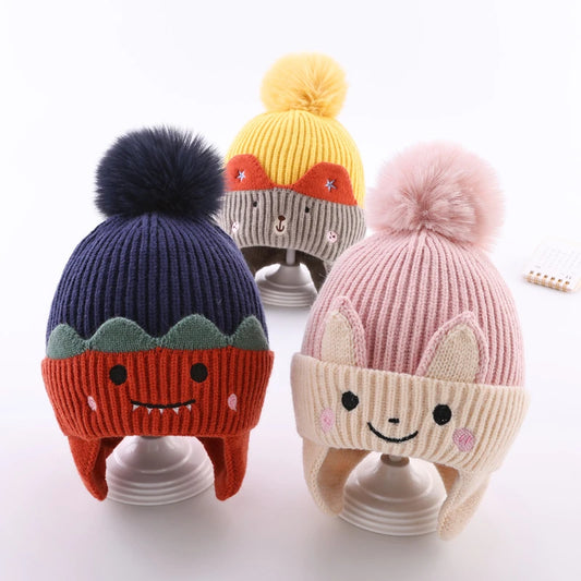 Warm Knit Bear Hat – Baby & Toddler Cap