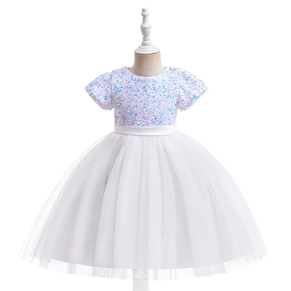Princess Girls’ Sequined Bow Dress – Birthday