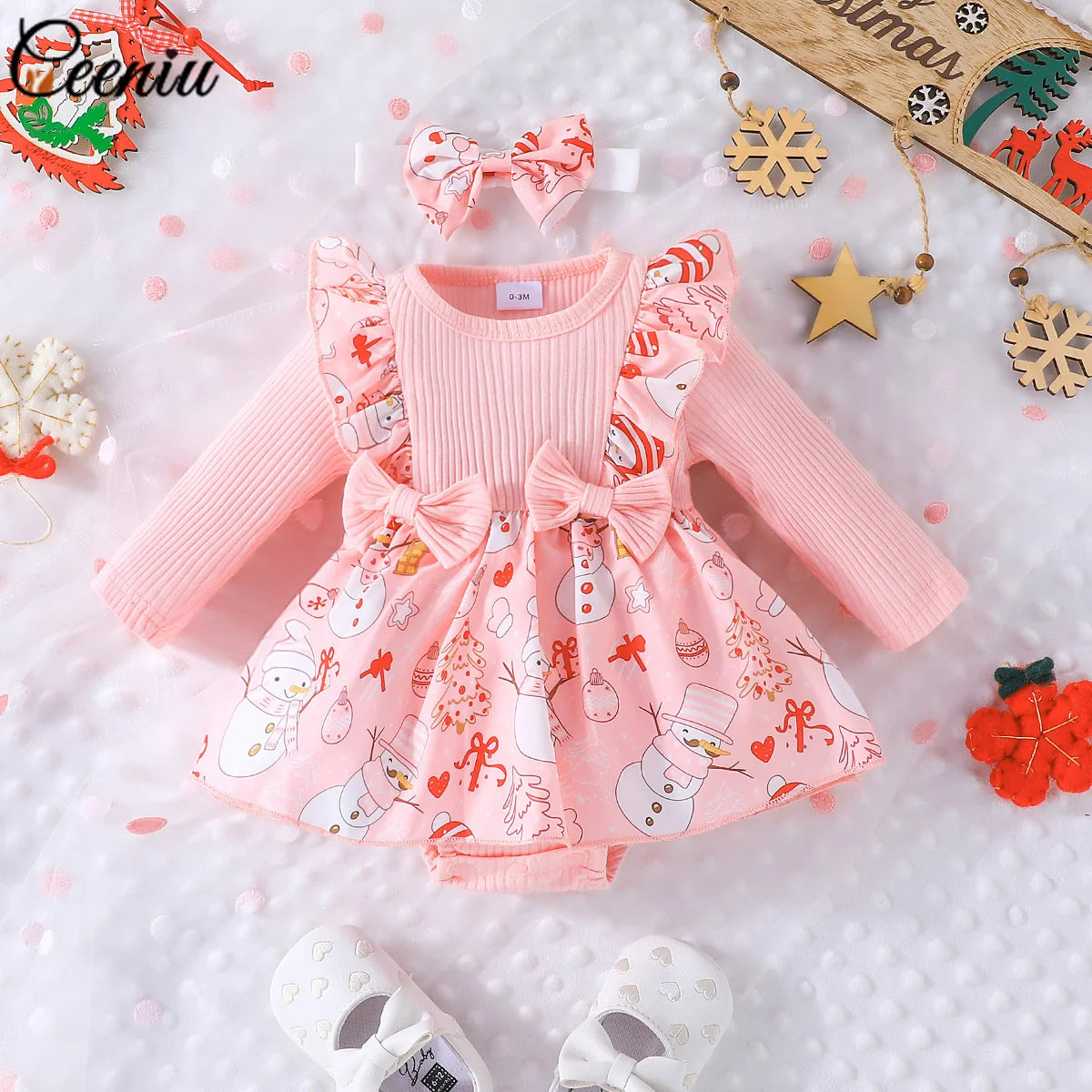 Cute Baby Girl Christmas Party Dress for Infants