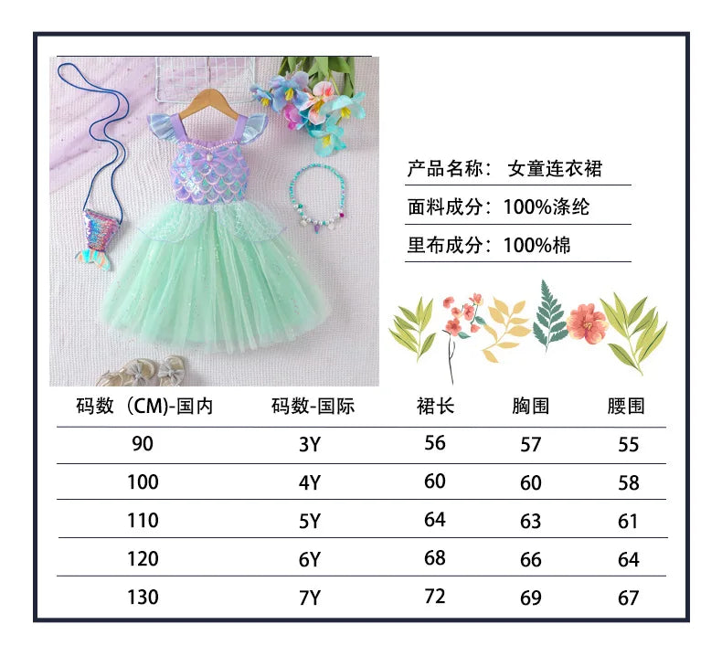 Princess Sequin Dress – Baby Girl Summer Fantasy