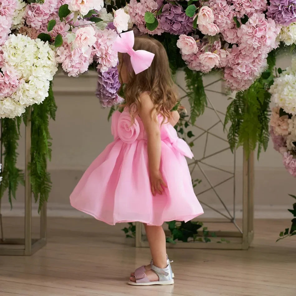 Kids Wedding Dress – Sleeveless Flower Girl Gown