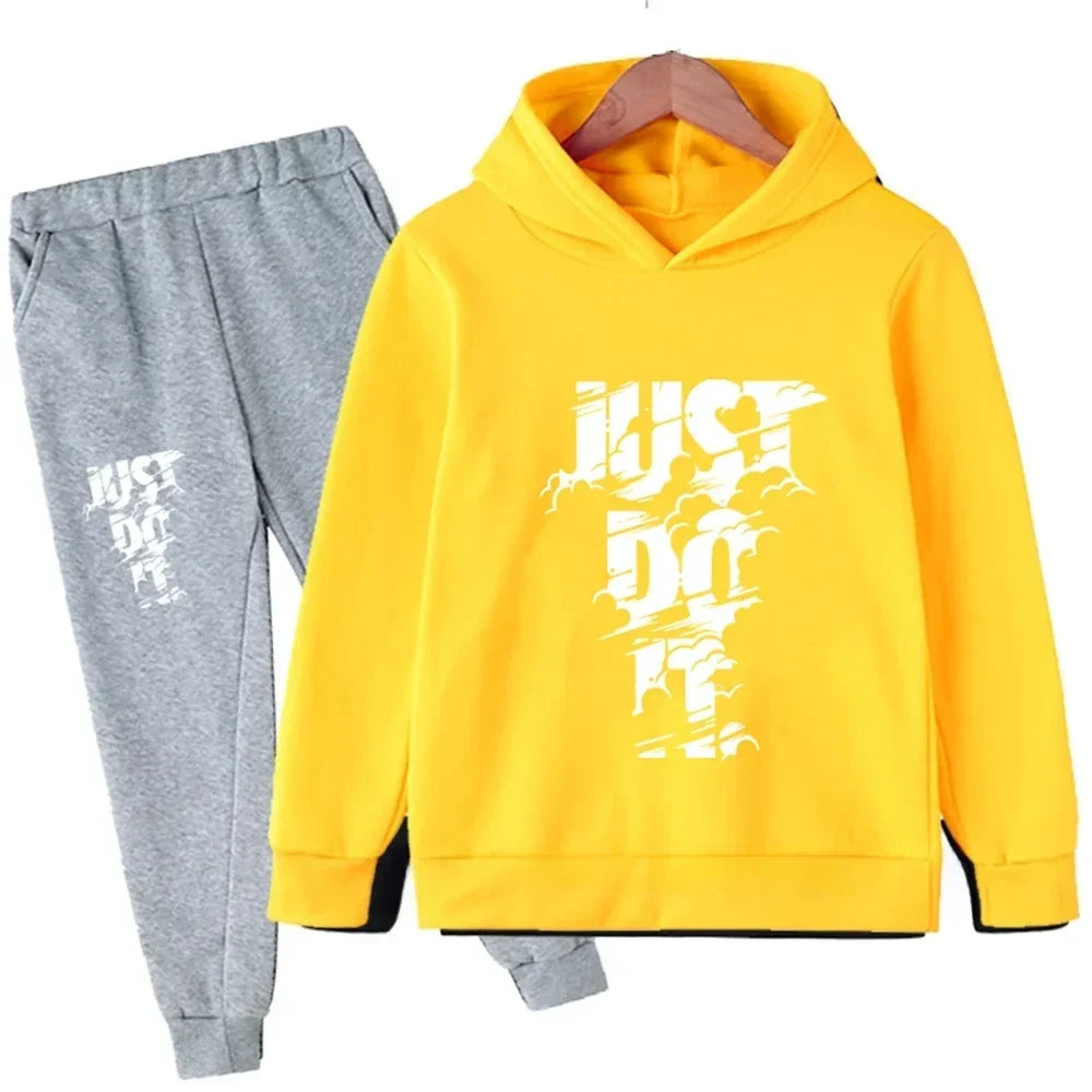 Kids' Casual Sportswear Set: Stylish Comfort for Everyday Fun