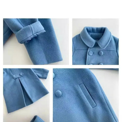 Warm Baby Girl Coat – Double-Breasted Winter Fashion