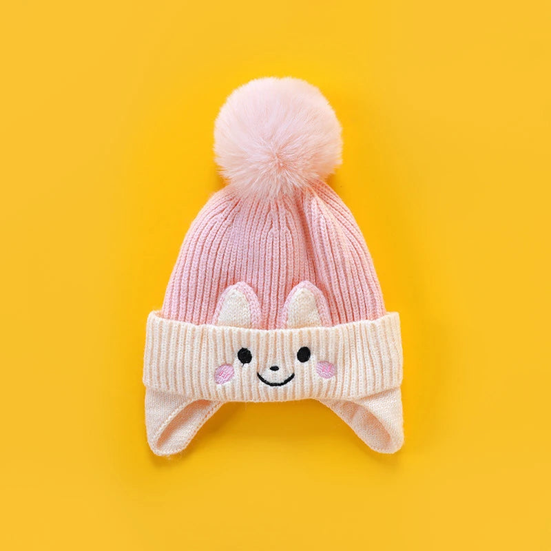 Warm Knit Bear Hat – Baby & Toddler Cap