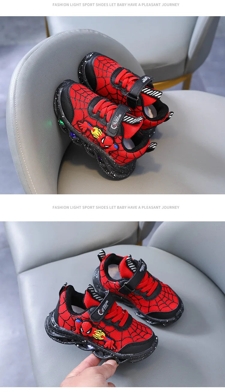 Spiderman LED Sneakers – Light-Up Fun for Active Kids