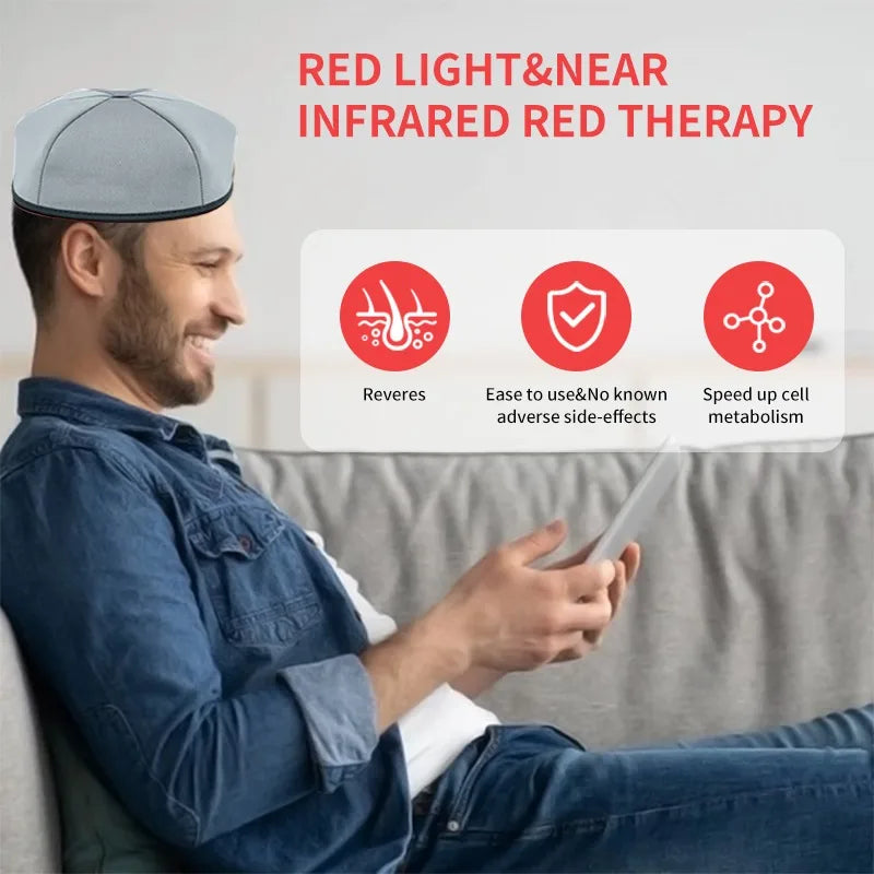 LED Hair Growth Cap – 660nm + 830nm