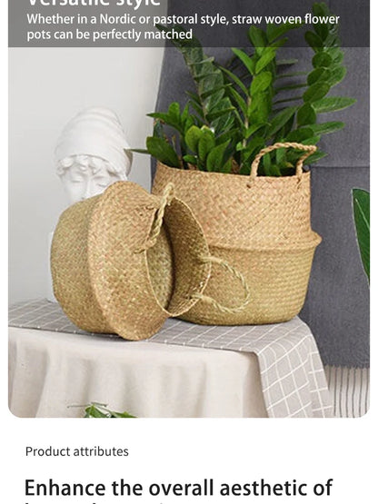 Chic Wicker Basket: Versatile Toy Organizer & Stylish Storage Solution