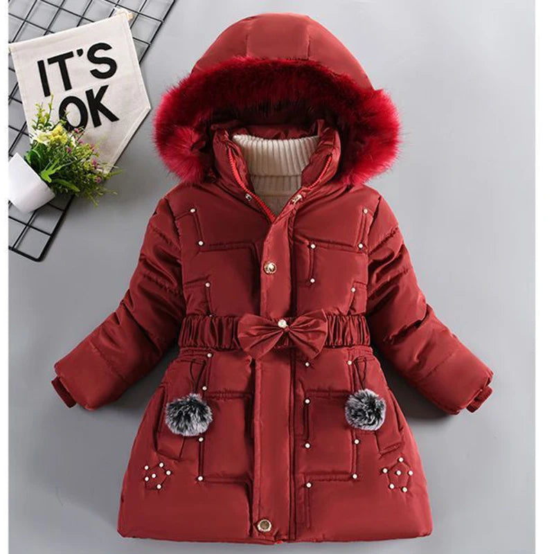 Kids’ Hooded Padded Coat – Thick & Cozy Winter Wear