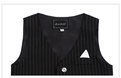 Elegant Boys’ Performance Outfit – Shirt, Vest & Pants Set