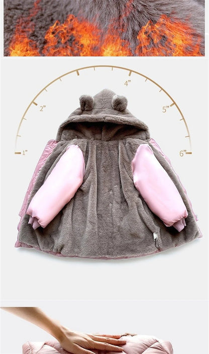 Winter Velvet Thicken Coat for Girls – Fashion & Comfort 2025