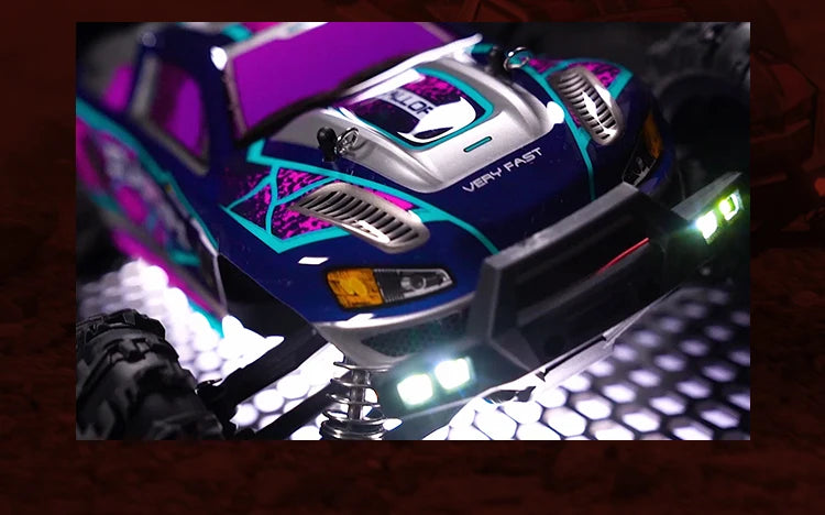 1:16 RC Off-Road Car – High-Speed 4WD Monster Truck with LED Lights