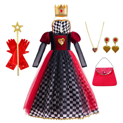 Halloween Witch & Queen of Hearts Cosplay Dress