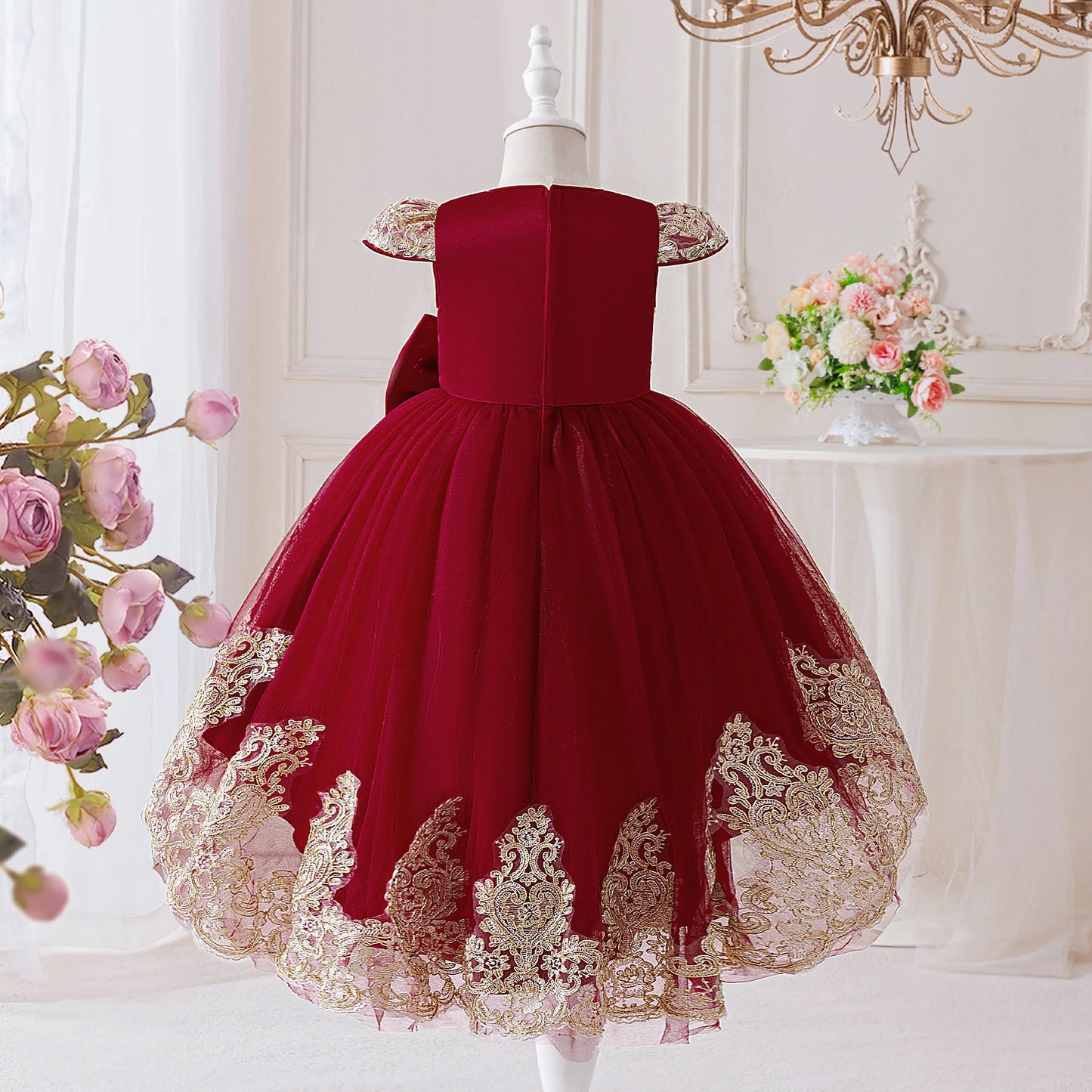 Elegant Embroidered Princess Party Dress