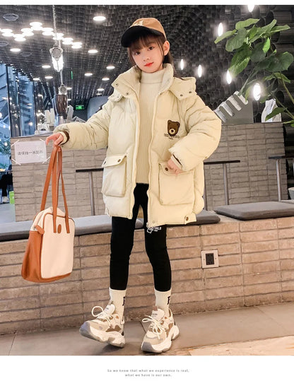 Girls’ Zipper Parka – Warm & Stylish Outerwear