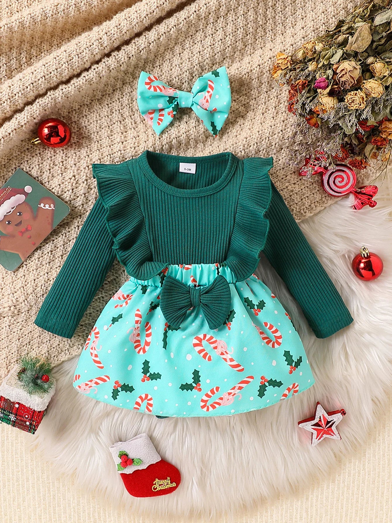 Cute Baby Girl Christmas Party Dress for Infants
