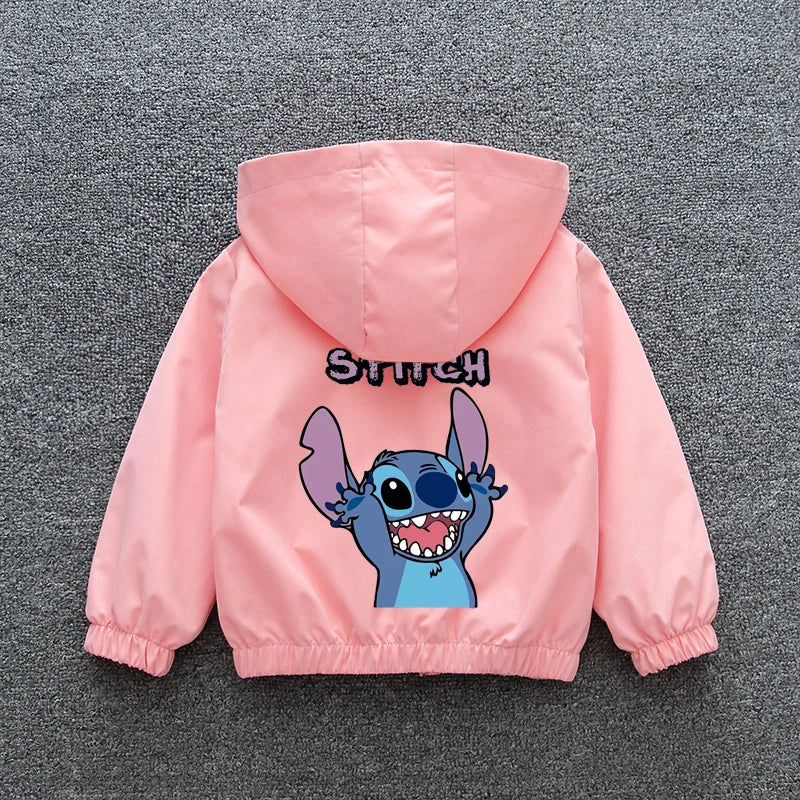 Lilo & Stitch Kids' Hooded Jacket: Cozy & Fun Cartoon Outerwear