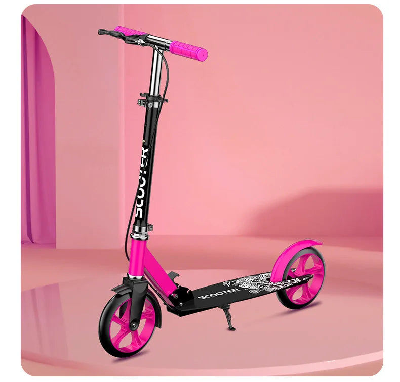 Foldable Two-Wheeled Scooter – Perfect for Kids, Teens, and Adults