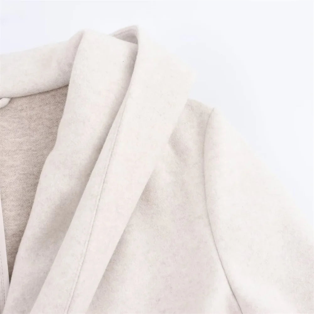 Chic Autumn Windcoat with Bow Belt & Pockets