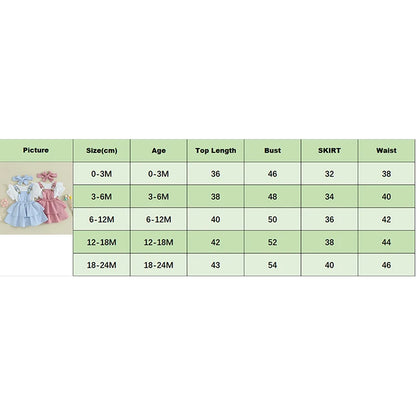 Sweet Baby Girl Summer Clothing Set 3Pcs