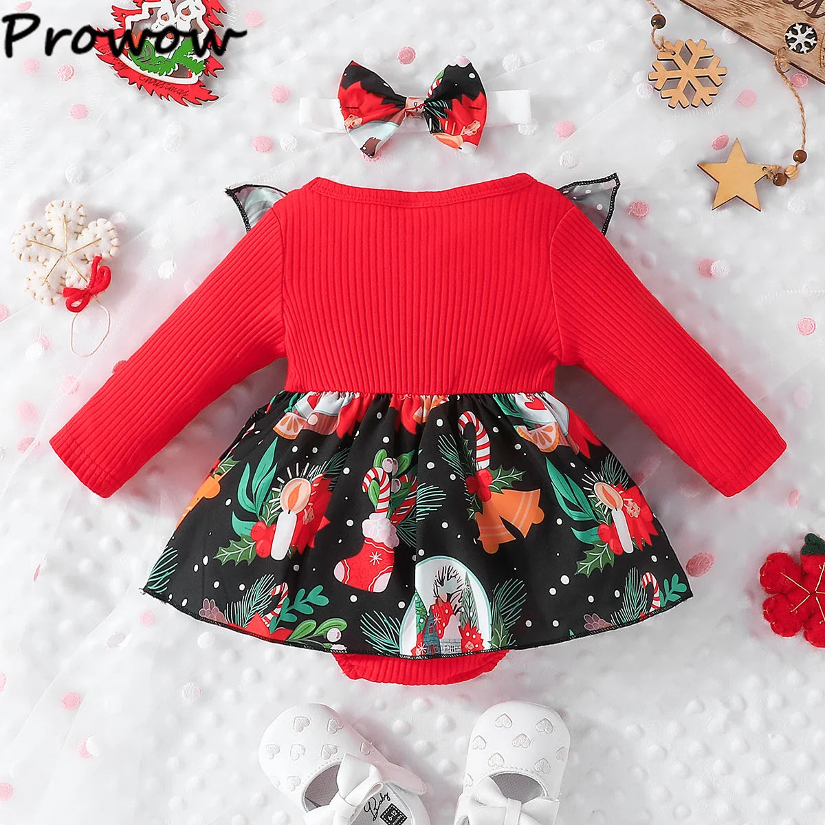 Baby Girl Christmas Party Costume 0–18M