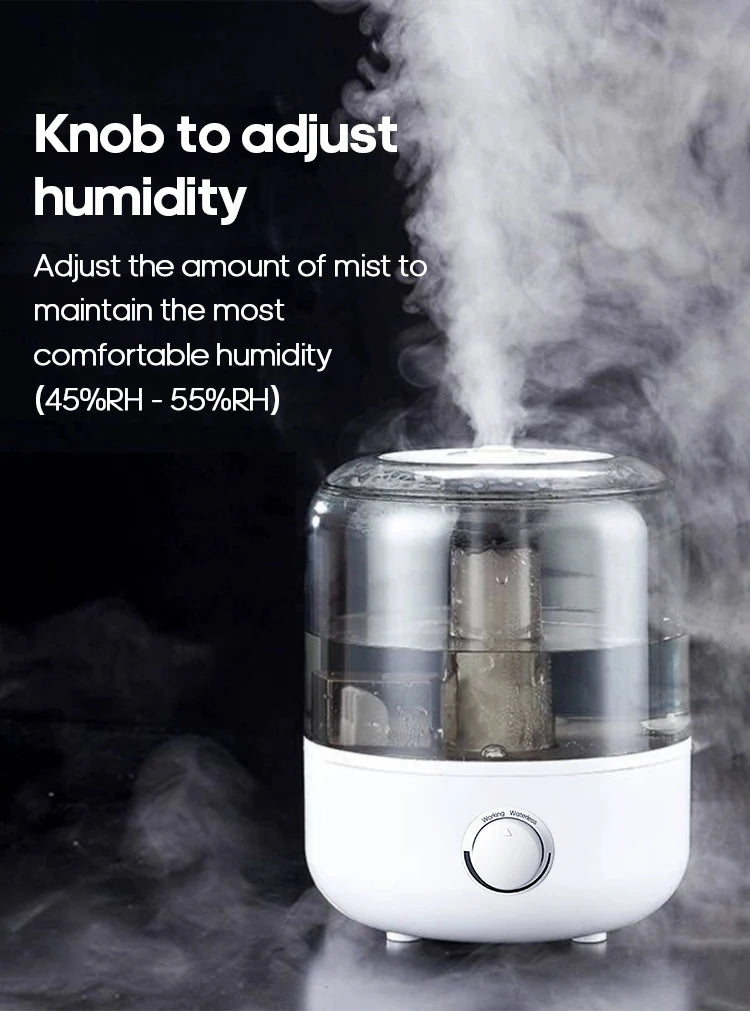 3L Air Humidifier & Aroma Diffuser – Large Capacity with Remote & Timer