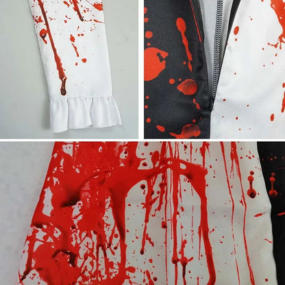 Horror Clown Costume – Terrifier 3 Bloody Jumpsuit for Halloween