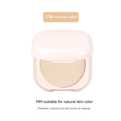 Brighten & Set: Portable Oil Control Makeup Powder with Mirror