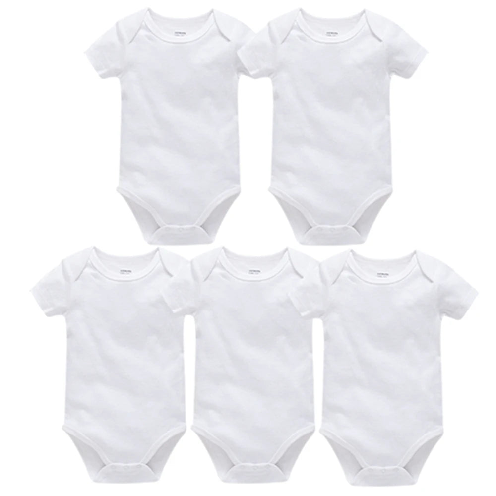 Short Sleeve Baby Bodysuit – Soft Cotton (0–24M)