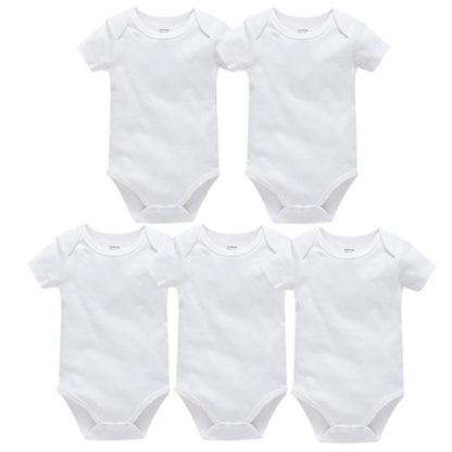 Short Sleeve Baby Bodysuit – Soft Cotton (0–24M)