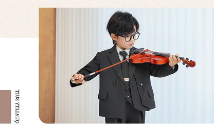 Baby Boys’ Classic Suit Set – 4/5Pcs Formal Outfit (1–10 Years)