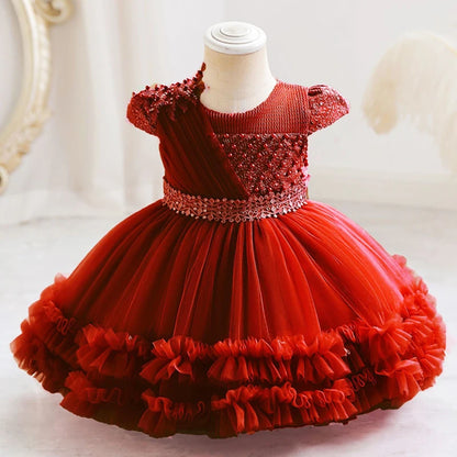 Baby Girl Birthday Dress – Princess Tulle Gown