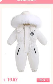 Baby Winter Overalls – Hooded Ski Suit for Cold Weather