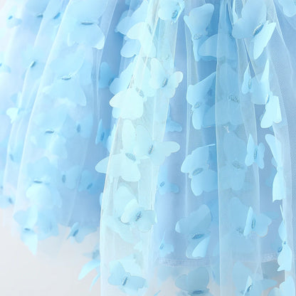 Toddler Girl Embroidered Mesh Party Outfit