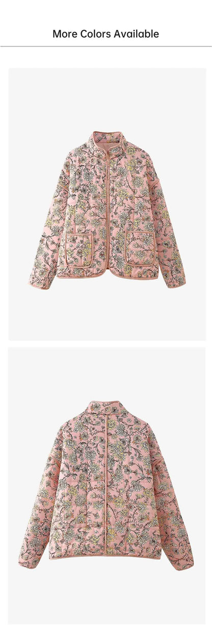 Button-Decor Quilted Jacket – 2025 Casual Fashion Coat