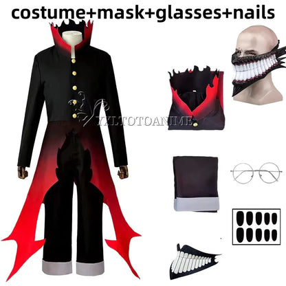 Ken Takakura Halloween Cosplay – Dandadan Party Anime Costume with Wig