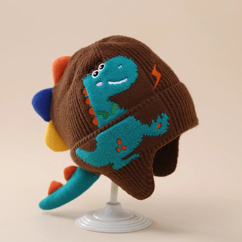 Cartoon Dinosaur Baby Hat – Winter Warm