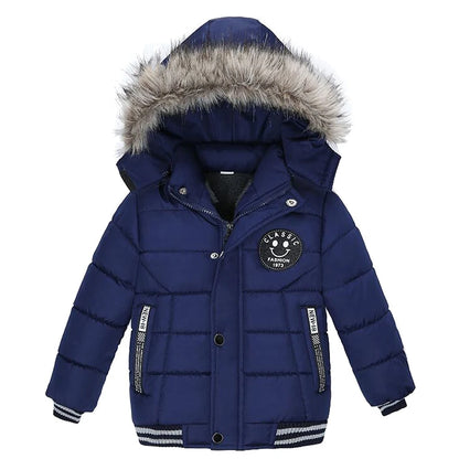 Baby Boys' Winter Coat – Warm Hooded Outerwear (2–6Y)