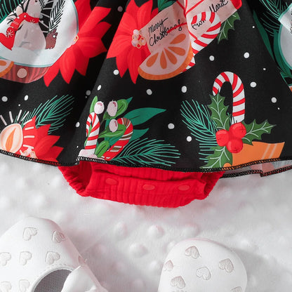 Baby Girl Christmas Party Costume 0–18M