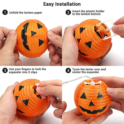 Halloween Pumpkin Lights – LED String for Garden & Party Decor