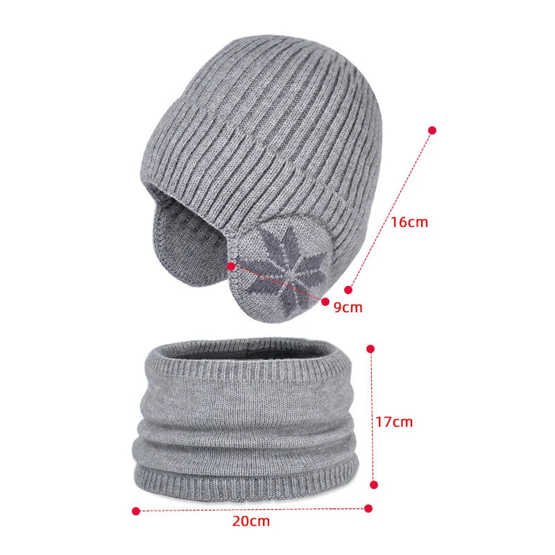 Fleece Lined Winter Hat & Scarf for Children