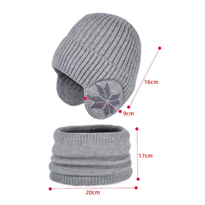 Fleece Lined Winter Hat & Scarf for Children