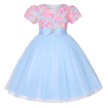 Little Girl’s Bow Dress – Birthday & Party Wear