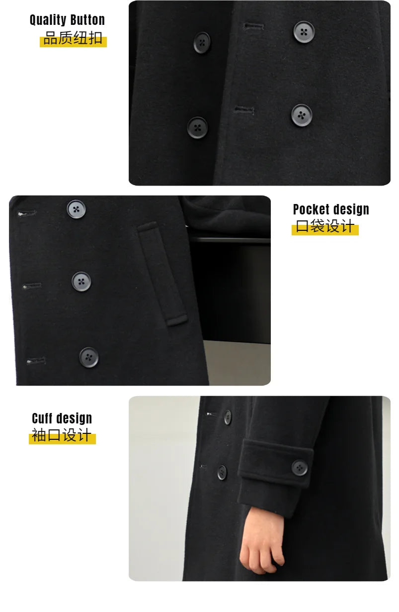 Fall & Winter Boys Jacket – Velvet Wool Outerwear