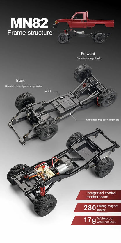 RC Pickup Truck MN82 – 1/12 Scale 4WD Off-Road Toy Car