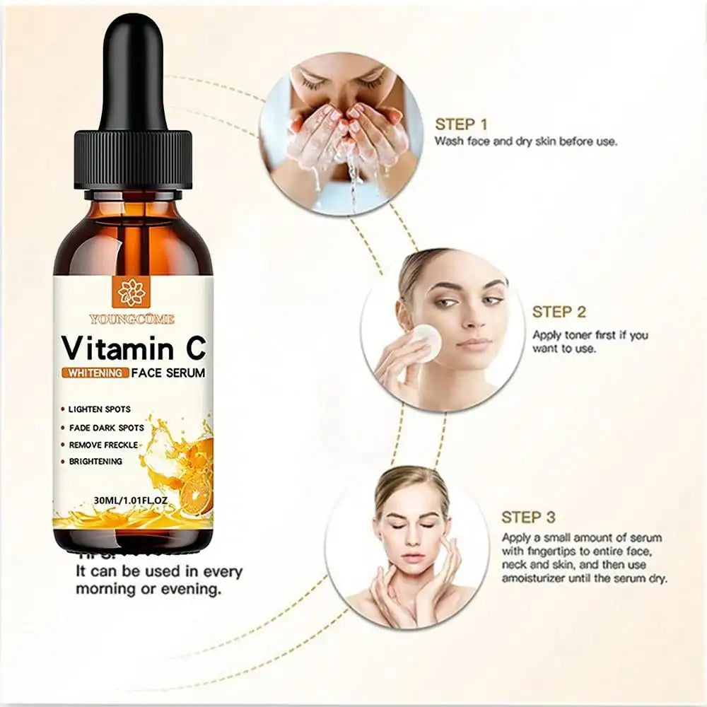 Brighten & Repair: Vitamin C Facial Essence with Hyaluronic Acid