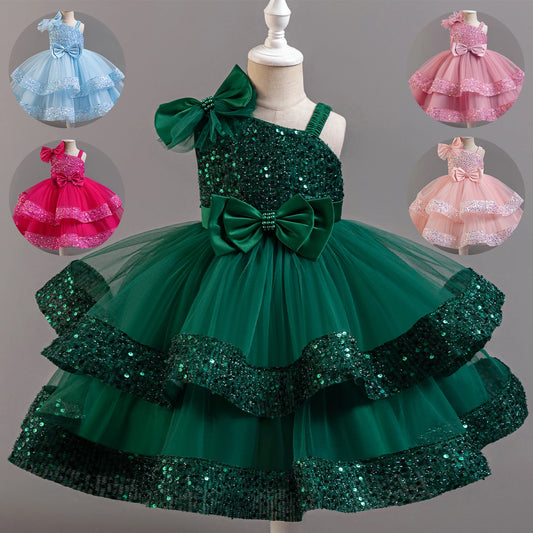 Infant Sleeveless Sequin Dress – Wedding Outfit