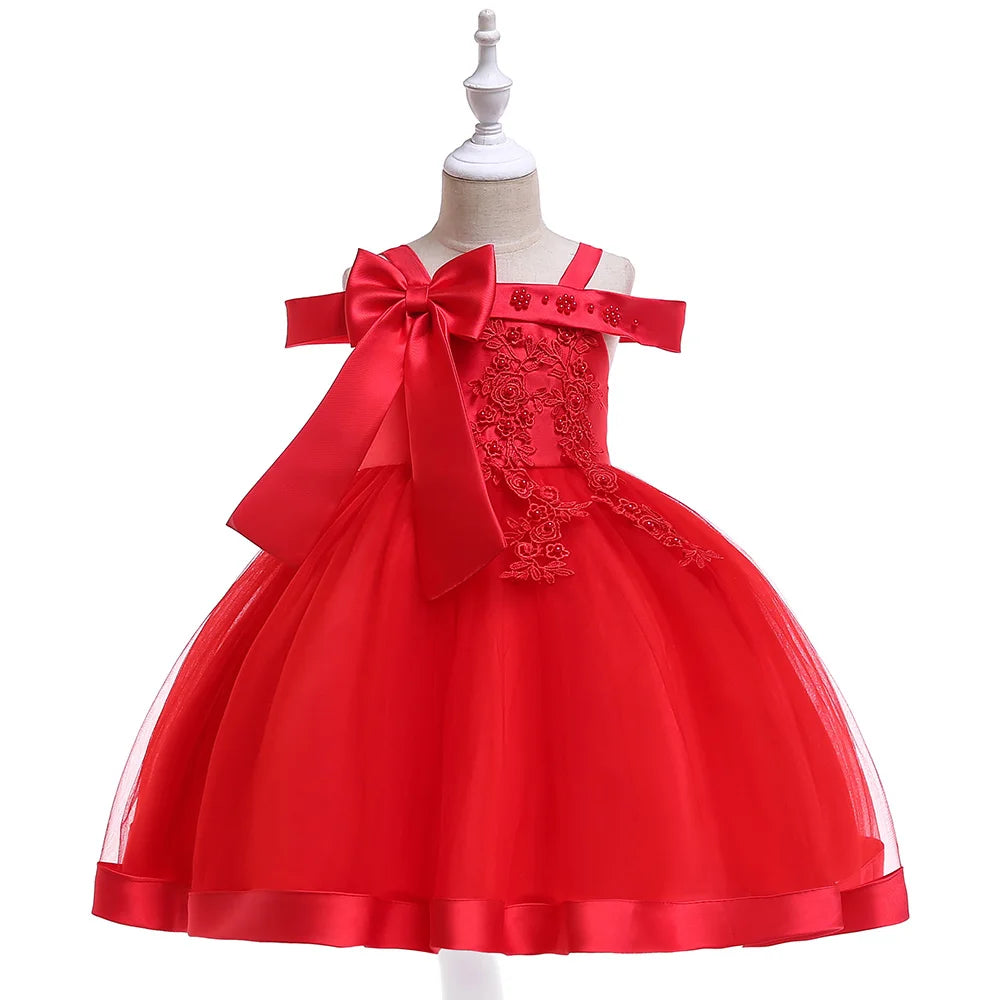 Elegant Christmas & Party Dress for Girls (3–10Y)