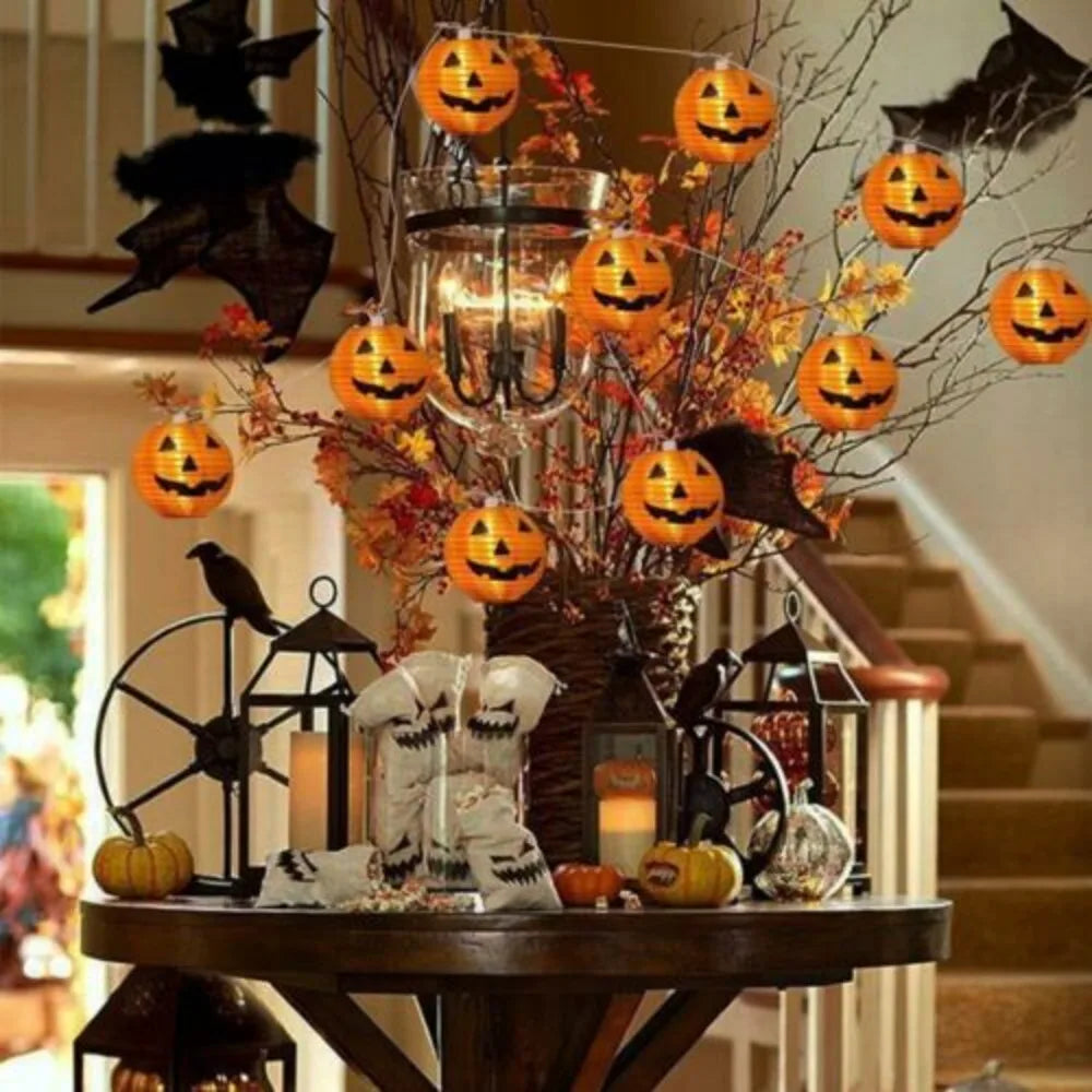 Halloween Pumpkin Lights – LED String for Garden & Party Decor