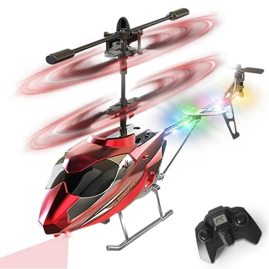 RC Helicopter for Kids – 2.4G Remote Control with LED Lights & One-Key Take-Off