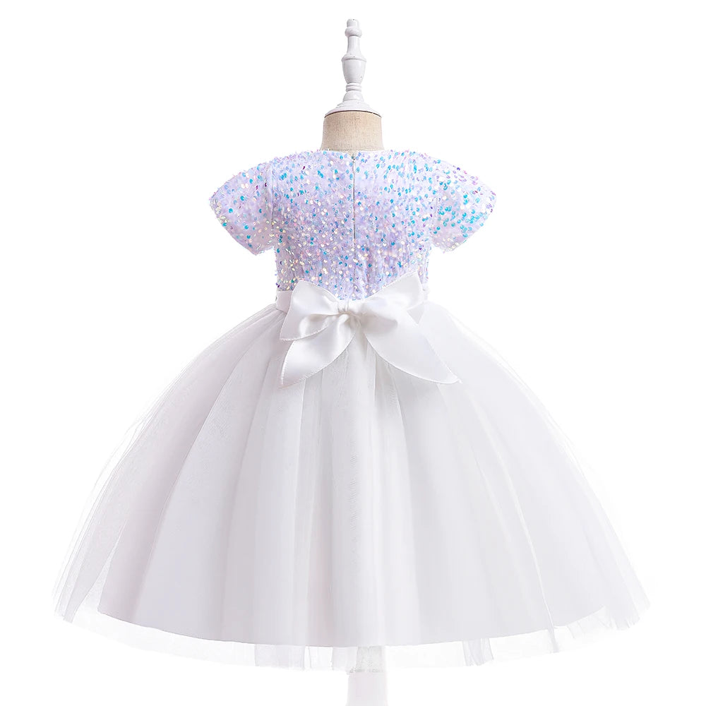 Princess Girls’ Sequined Bow Dress – Birthday